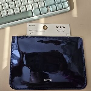 Noted by Post-it Metallic Navy Blue Pen Pouch – 8.75" x 6" NWT